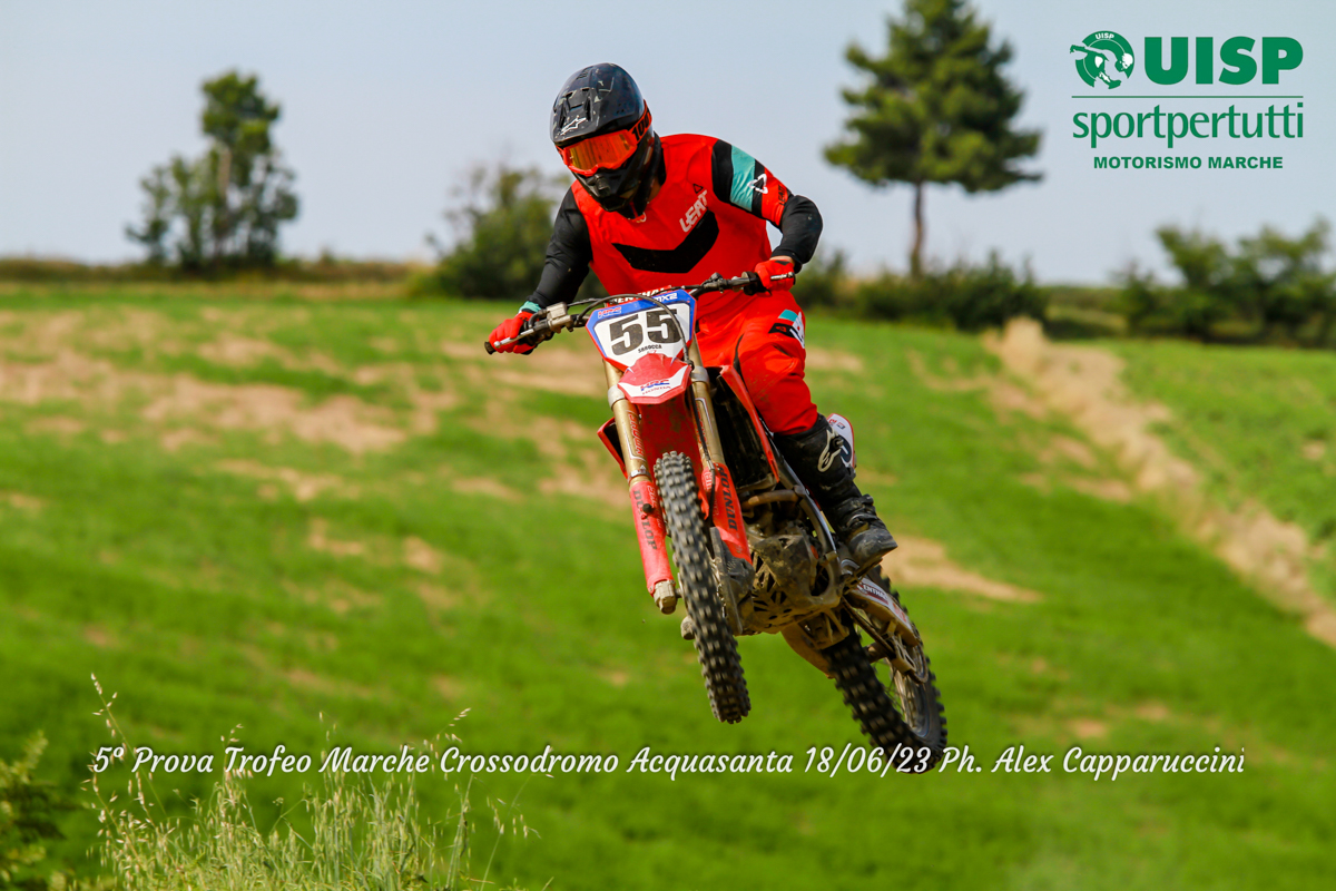 PRIMO CLASSIFICATO SBROCCA GIACOMO CAT.HOBBY MX2