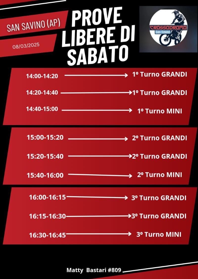 Prove San Savino 08-03-25